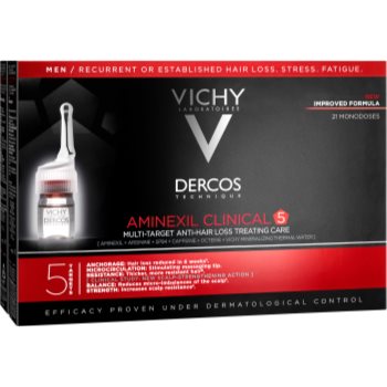 Vichy Dercos Aminexil Clinical 5 Tratament împotriva căderii părului pentru barbati - imagine 2
